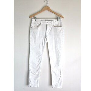 Mavi Alexa Skinny Mid-Rise White Ankle Stretch Jeans